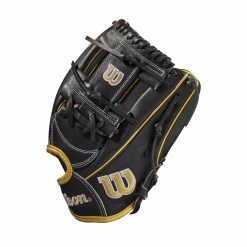 Wilson A2000 11.75" H75 Fastpitch Glove -Bats shop 1eadcb67ec34a047518bb7ab2d769d3d4b73878a WBW100207 2 A2000 IF H75 1175 Black Gold
