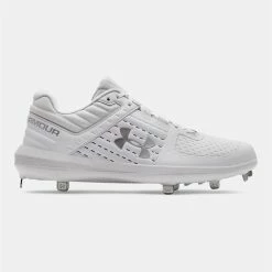 Under Armour Yard Low ST Metal Cleats - White