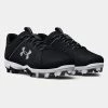 Under Armour Leadoff Low RM Men's Molded Cleat - Black/White -Bats shop 3025589 001 PAIR
