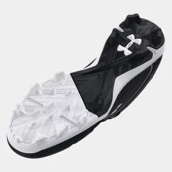 Under Armour Leadoff Low RM Men's Molded Cleat - Black/White 7 Under Armour Leadoff Low RM Men's Molded Cleat - Black/White -Bats shop 3025589 001 SOLE