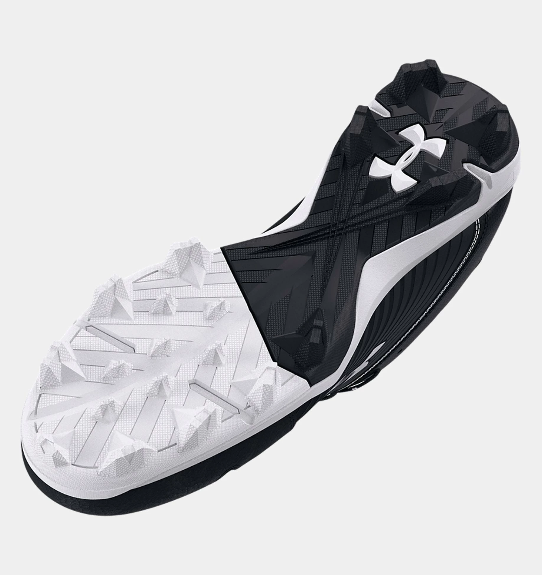 Under Armour Leadoff Low RM Men's Molded Cleat - Black/White 4 Under Armour Leadoff Low RM Men's Molded Cleat - Black/White - Image 4