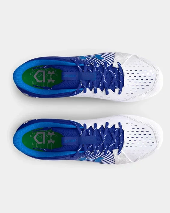 Under Armour Leadoff Low RM Men's Molded Cleat - Royal/White 3 Under Armour Leadoff Low RM Men's Molded Cleat - Royal/White - Image 3