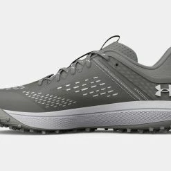 Under Armour Men's Yard Turf Baseball Shoe - Grey -Bats shop 3025593 102 A