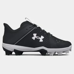 Under Armour Leadoff Low RM Jr. Youth Molded Cleat - Black/White
