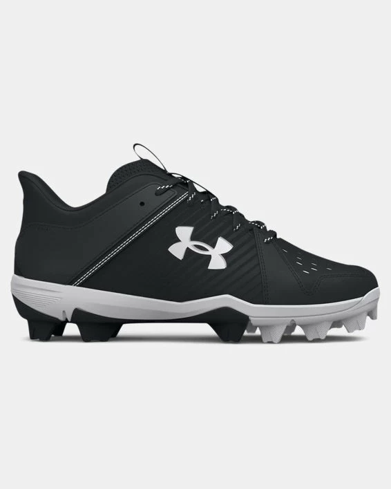 Under Armour Leadoff Low RM Jr. Youth Molded Cleat - Black/White 1 Under Armour Leadoff Low RM Jr. Youth Molded Cleat - Black/White
