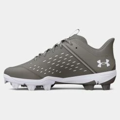 Under Armour Leadoff Low RM Jr. Youth Molded Cleat - Grey -Bats shop 3025600 102 A