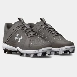 Under Armour Leadoff Low RM Jr. Youth Molded Cleat - Grey