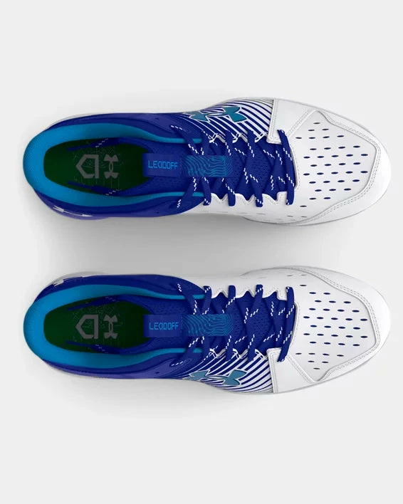 Under Armour Leadoff Low RM Jr. Youth Molded Cleat - Royal/White 3 Under Armour Leadoff Low RM Jr. Youth Molded Cleat - Royal/White - Image 3