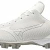 Mizuno Wave Finch Lightrevo Jr. Girl’s Molded Softball Cleat - White