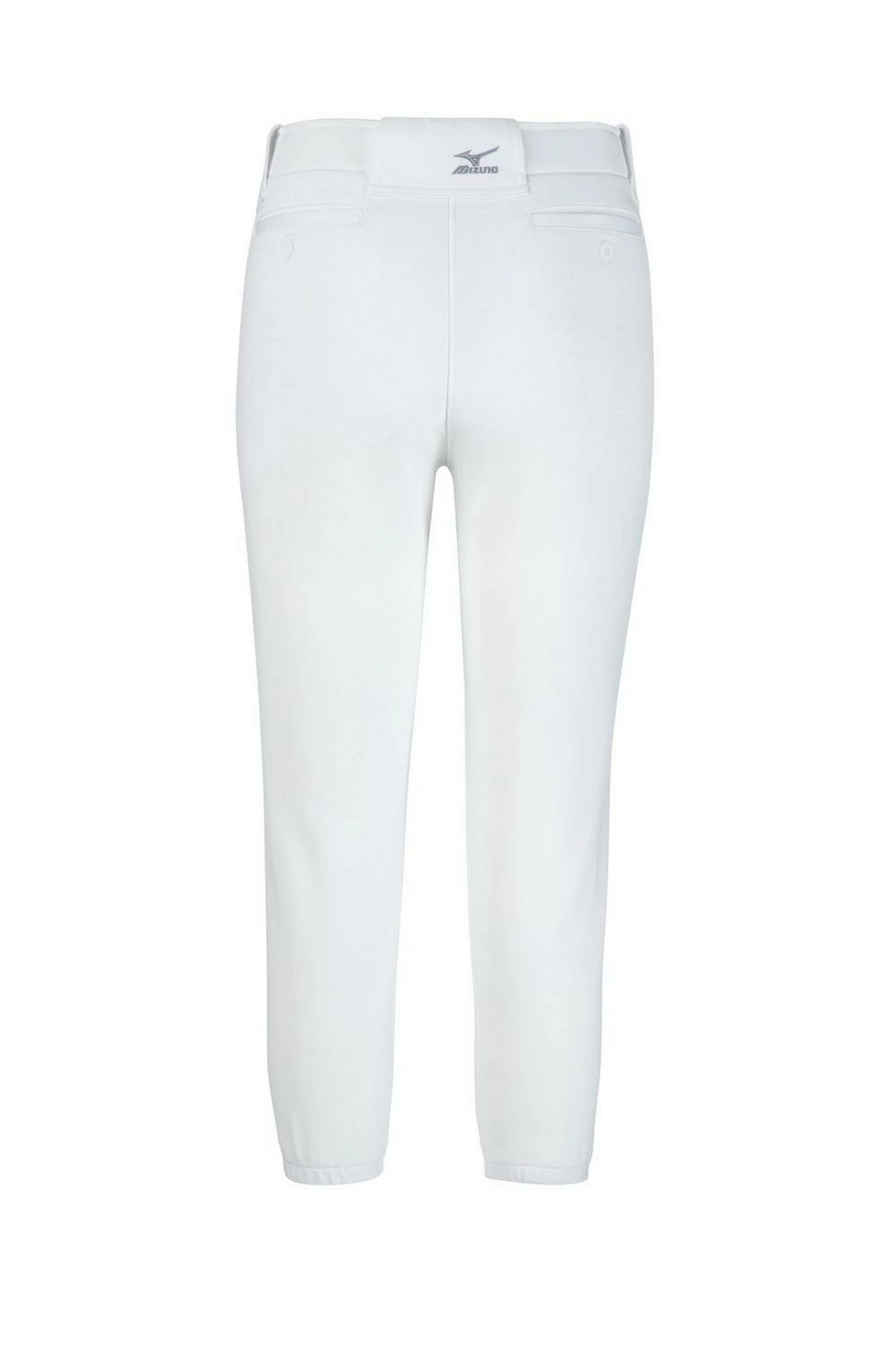Mizuno Girl’s Belted Softball Pant #350462 - White 2 Mizuno Girl’s Belted Softball Pant #350462 - White - Image 2