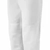 Mizuno Girl’s Belted Softball Pant #350462 - White -Bats shop 350462 0000y