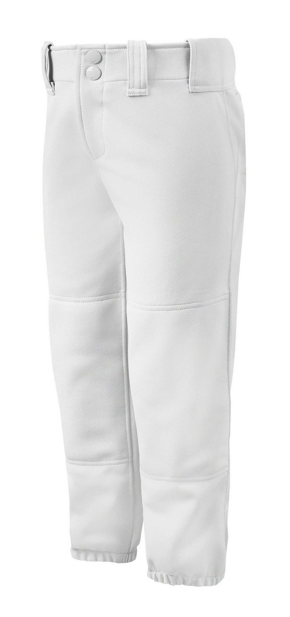 Mizuno Girl’s Belted Softball Pant #350462 - White 1 Mizuno Girl’s Belted Softball Pant #350462 - White
