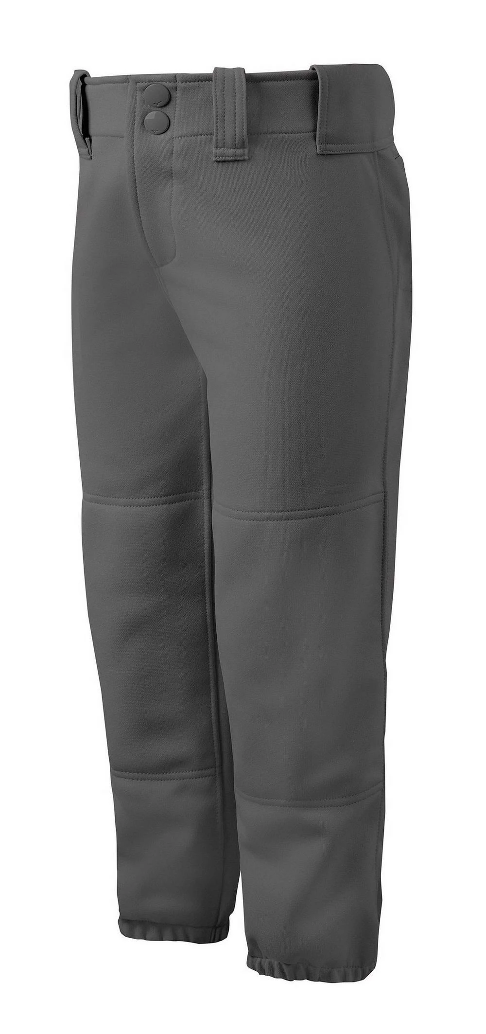 Mizuno Girl’s Belted Softball Pant #350462 - Dark Charcoal 1 Mizuno Girl’s Belted Softball Pant #350462 - Dark Charcoal