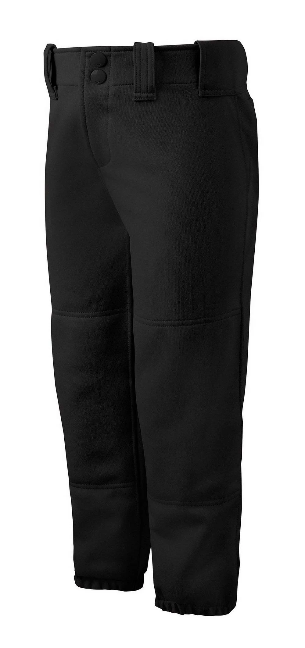 Mizuno Girl’s Belted Softball Pant #350462 - Black 1 Mizuno Girl’s Belted Softball Pant #350462 - Black