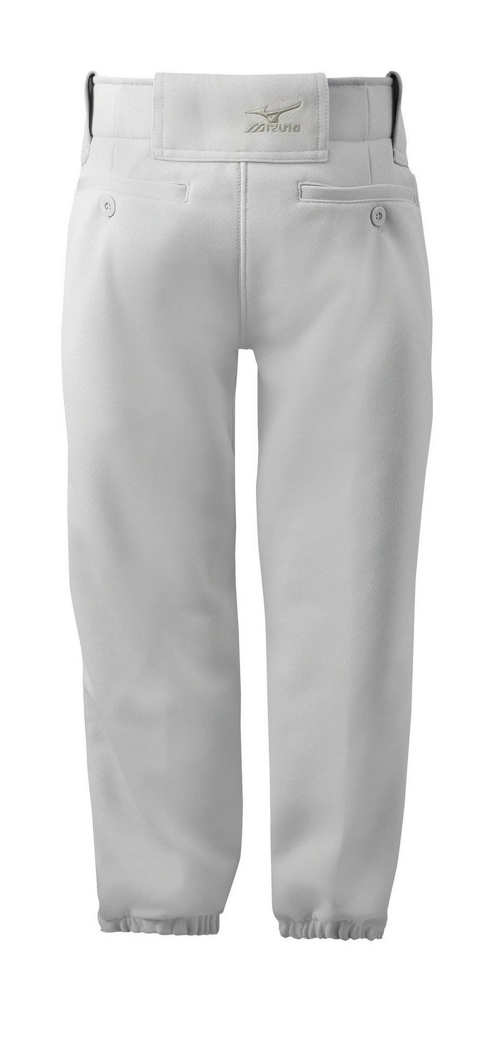 Mizuno Girl’s Belted Softball Pant #350462 - Grey 2 Mizuno Girl’s Belted Softball Pant #350462 - Grey - Image 2