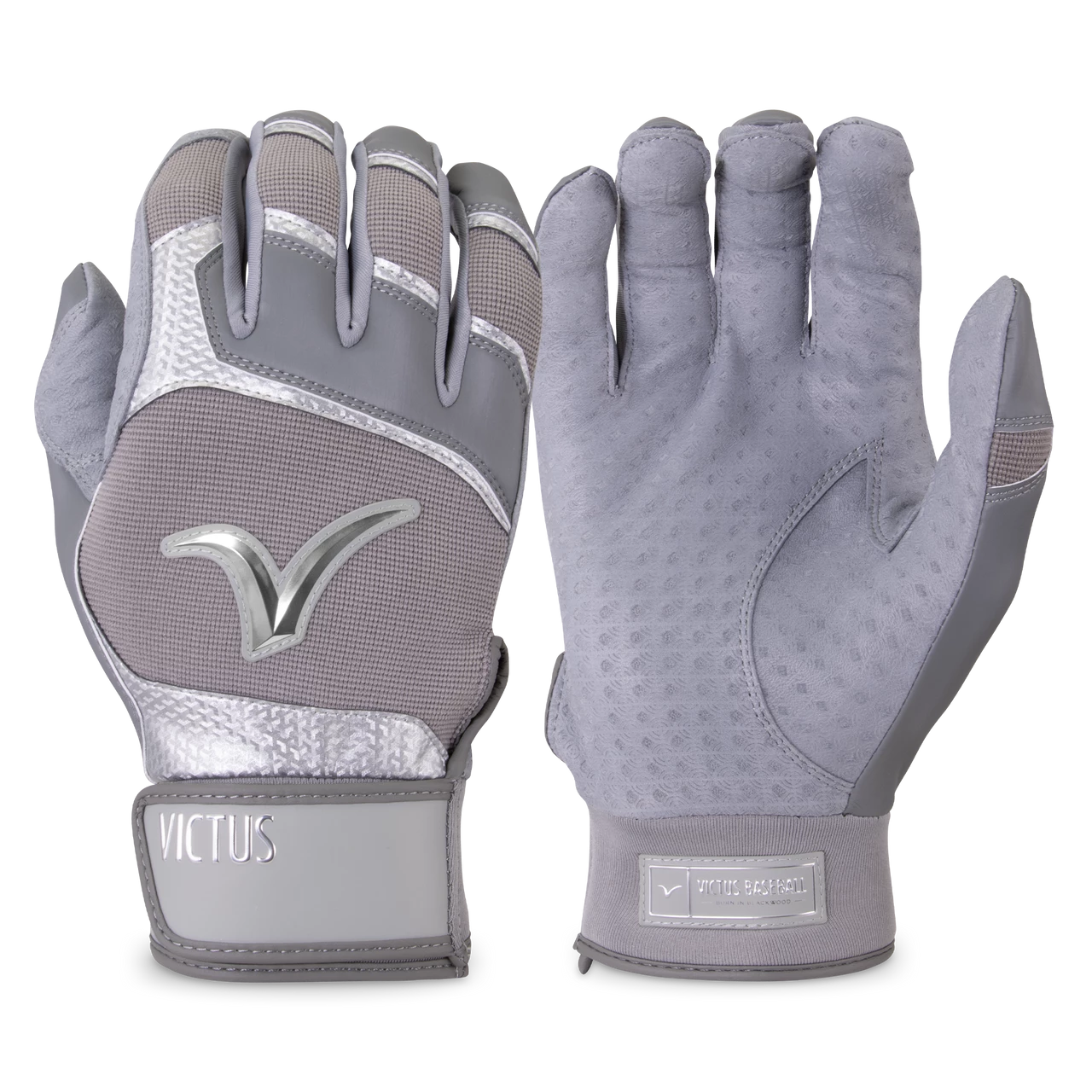 Victus Debut 2.0 Adult Batting Glove - Grey 1 Victus Debut 2.0 Adult Batting Glove - Grey