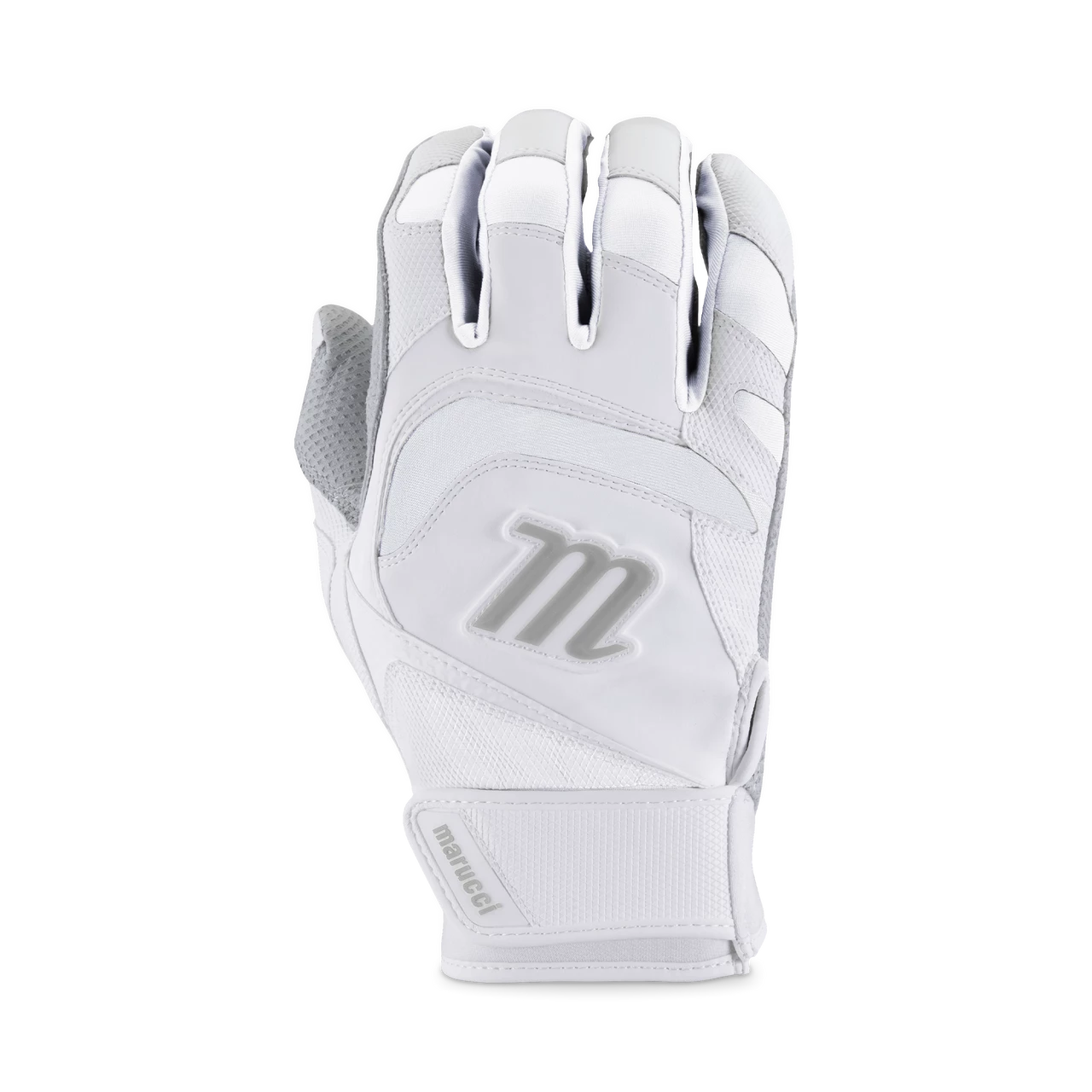 Marucci Signature Adult Batting Glove - White 1 Marucci Signature Adult Batting Glove - White