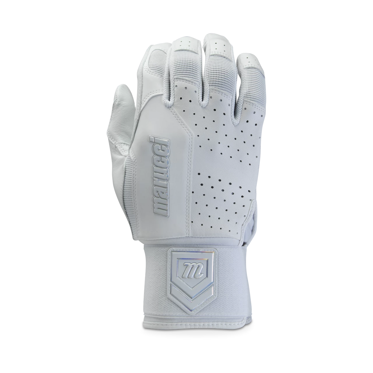 Marucci Luxe Adult Batting Glove - White 1 Marucci Luxe Adult Batting Glove - White