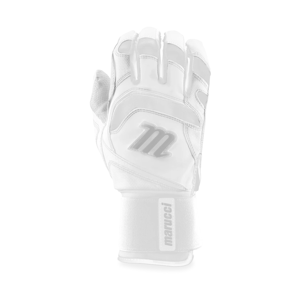 Marucci Signature Full Wrap Adult Batting Glove - White 1 Marucci Signature Full Wrap Adult Batting Glove - White