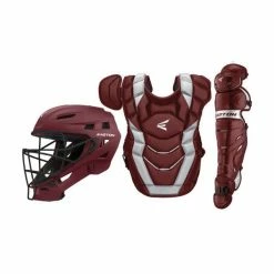 Easton Elite X Adult Catchers Set -Bats shop ELITEX MAROONSILVER