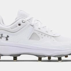 Under Armour Glyde MT Womens Metal Softball Cleat - White