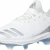 Adidas Icon Bounce TPU Molded Fastpitch Cleat AQ0180 - White/Grey -Bats shop Icon
