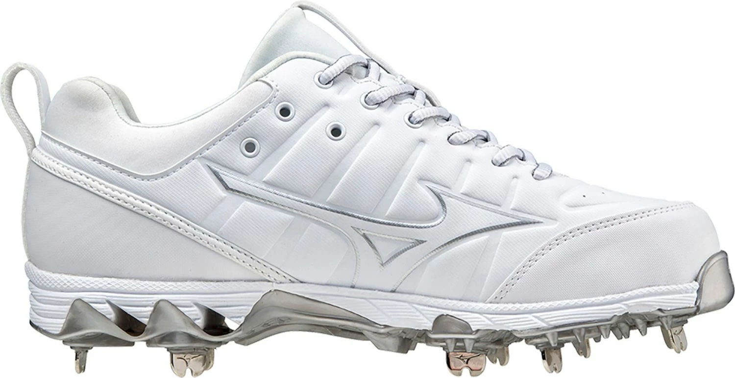 Mizuno 9 Spike Swift 7 Womens Metal Softball Cleat - White 1 Mizuno 9 Spike Swift 7 Womens Metal Softball Cleat - White