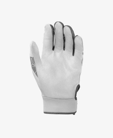 Louisville Slugger Genuine 2.0 Adult Batting Glove - White/Grey 3 Louisville Slugger Genuine 2.0 Adult Batting Glove - White/Grey - Image 3