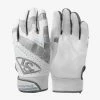 Louisville Slugger Genuine 2.0 Adult Batting Glove - White/Grey -Bats shop WB5730703 af1dffb4ba66022f6b53013a631ef3c1
