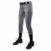 Champro Sports Champro BP11 Tournament Girls Youth Softball Pants - Grey