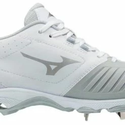 Mizuno 9-Spike Adv. Sweep 4 Women's Metal Cleats - White/Grey