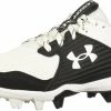 Under Armour Leadoff Low RM Jr. Youth Molded Cleat - White/Black -Bats shop jrwb