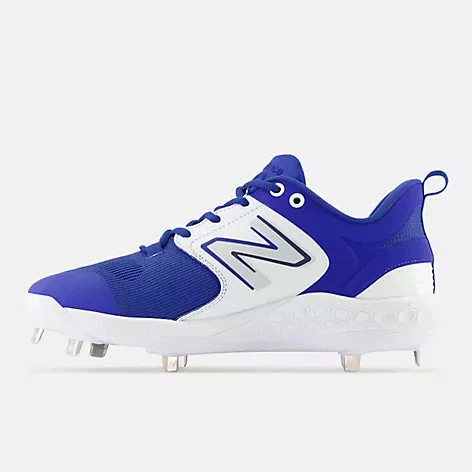 New Balance Fresh Foam X 3000 V6 Metal Cleat - Royal/White 2 New Balance Fresh Foam X 3000 V6 Metal Cleat - Royal/White - Image 2
