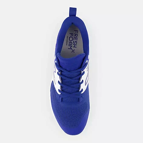New Balance Fresh Foam X 3000 V6 Metal Cleat - Royal/White 4 New Balance Fresh Foam X 3000 V6 Metal Cleat - Royal/White - Image 4