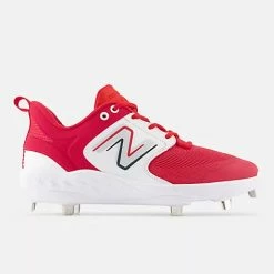 New Balance Fresh Foam X 3000 V6 Metal Cleat - Red/White 7 New Balance Fresh Foam X 3000 V6 Metal Cleat - Red/White -Bats shop l3000tr6 nb 02 i