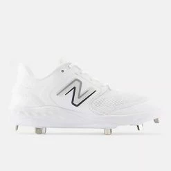 New Balance Fresh Foam X 3000 V6 Metal Cleat - White 7 New Balance Fresh Foam X 3000 V6 Metal Cleat - White -Bats shop l3000tw6 nb 02 i