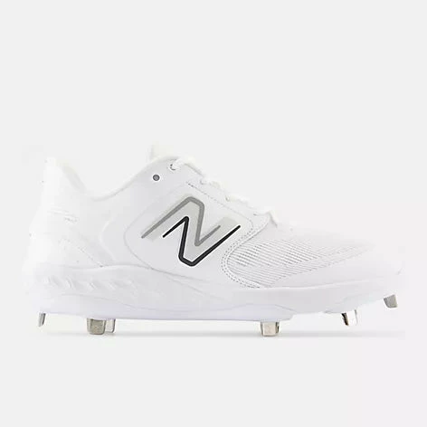 New Balance Fresh Foam X 3000 V6 Metal Cleat - White 3 New Balance Fresh Foam X 3000 V6 Metal Cleat - White - Image 3