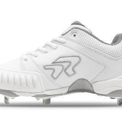 Ringor Flite Spike Womens Metal Cleat W/ Pitcher's Toe- White