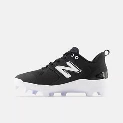New Balance Fresh Foam 3000 V6 Molded Cleat - Black W/ White 7 New Balance Fresh Foam 3000 V6 Molded Cleat - Black W/ White -Bats shop pl3000k6 nb 03 i
