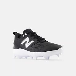 New Balance Fresh Foam 3000 V6 Molded Cleat - Black W/ White