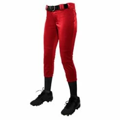 Champro Sports Champro BP11 Tournament Girls Youth Softball Pants - Red