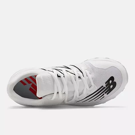 New Balance 4040 V6 Youth Turf Trainer TY4040W6 - White 4 New Balance 4040 V6 Youth Turf Trainer TY4040W6 - White - Image 4